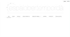 Desktop Screenshot of espaiobertemporda.org